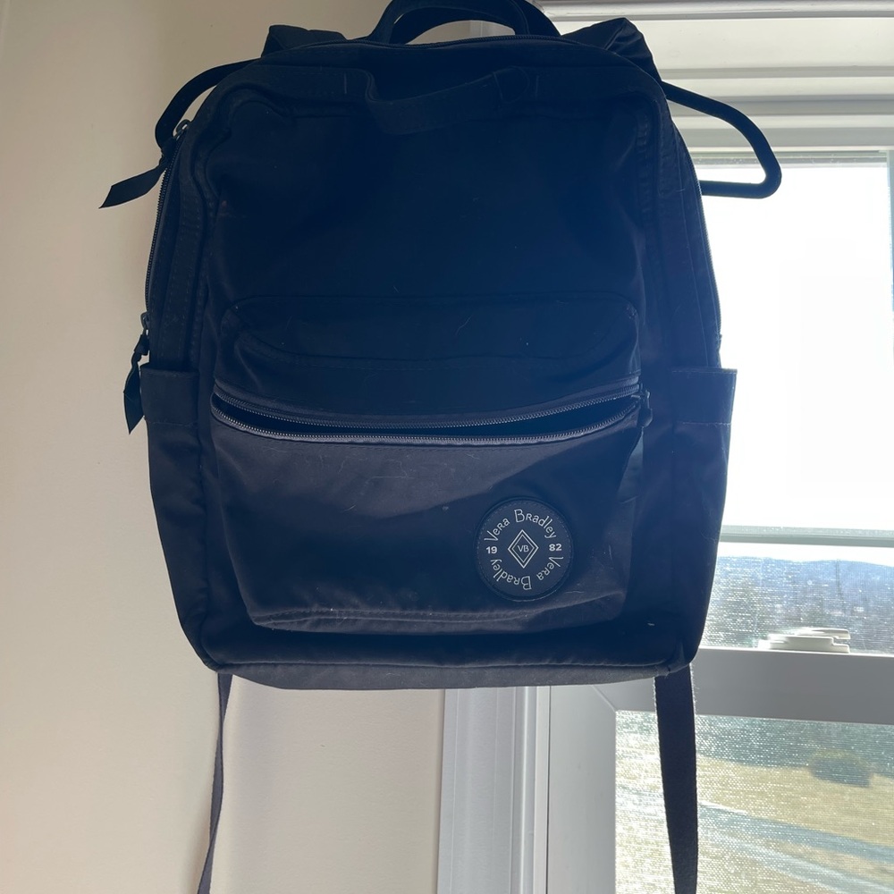 Vera Bradley Black Backpack Classic Design Durable Material